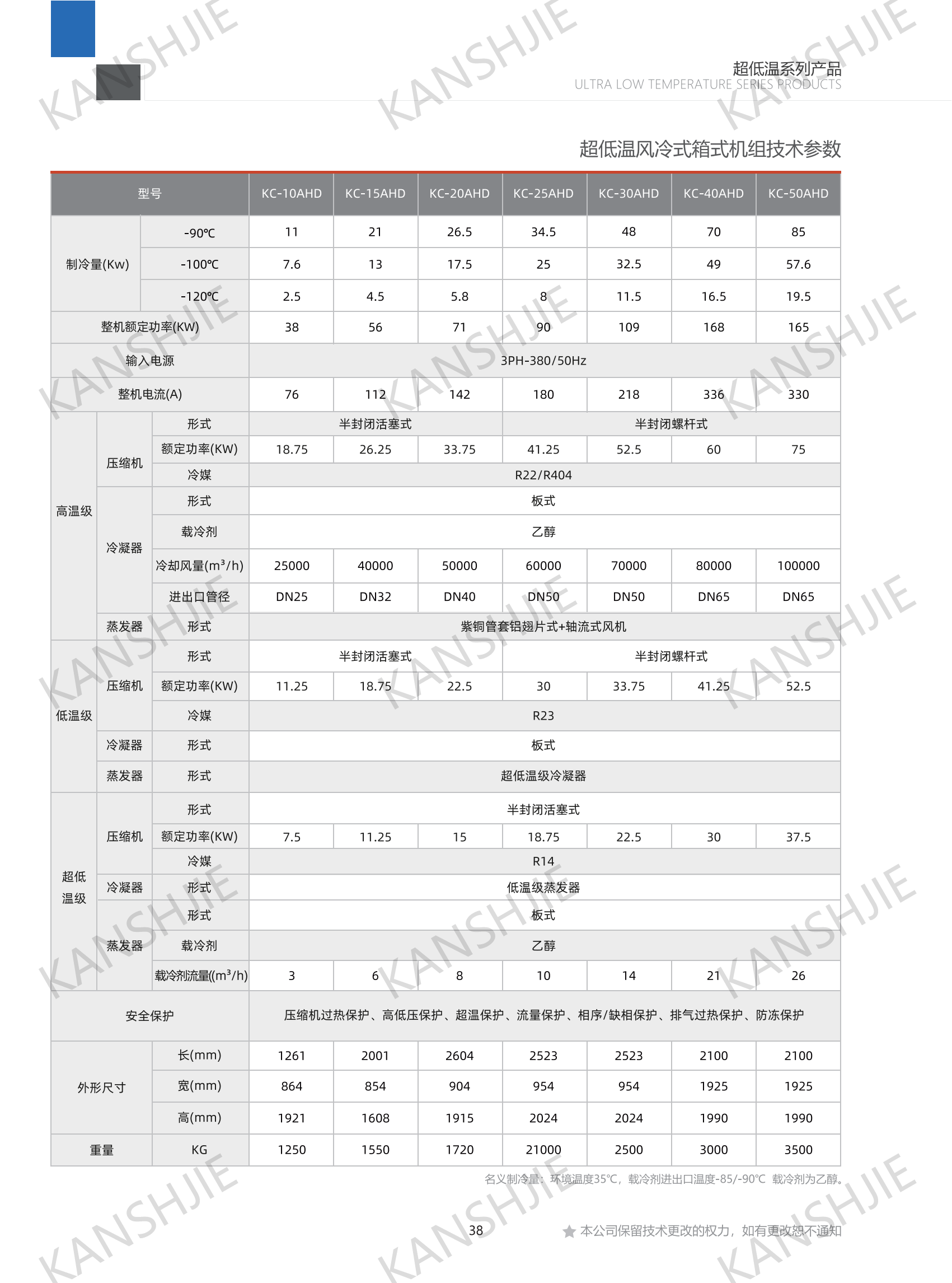 -90℃自复叠防爆制冷系统